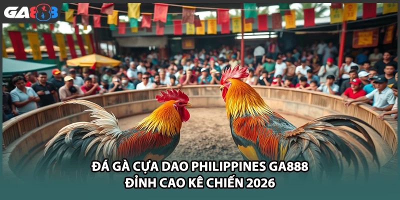 Đá gà cựa dao philippines hấp dẫn cược thủ bởi những trận kê chiến mãn nhãn. Hãy truy cập nhà cái GA888 để theo dõi và cá cược ngay hôm nay!